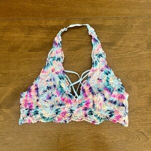 PINK Victoria’s Secret Floral Lace Halter Bralette